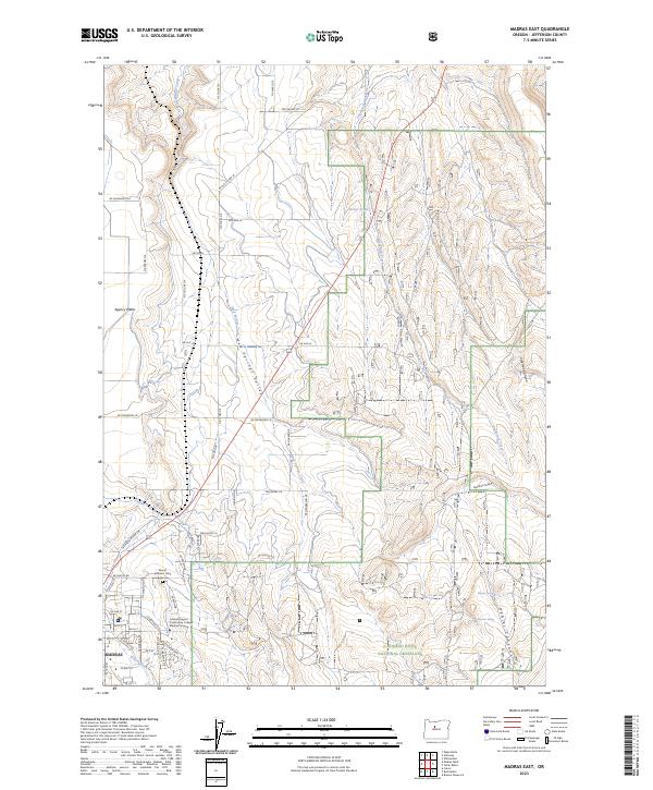USGS Topographic Map – Madras East