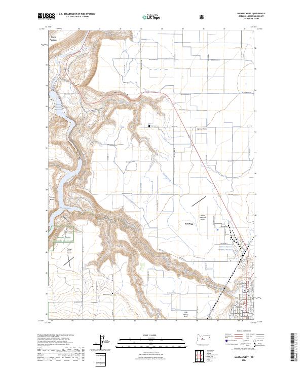 USGS Topographic Map – Madras West