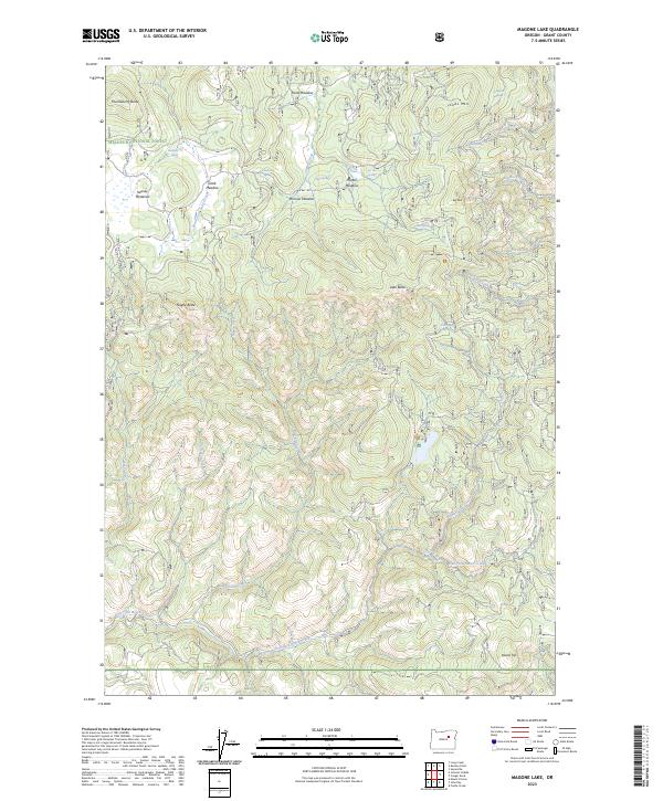 USGS Topographic Map – Magone Lake