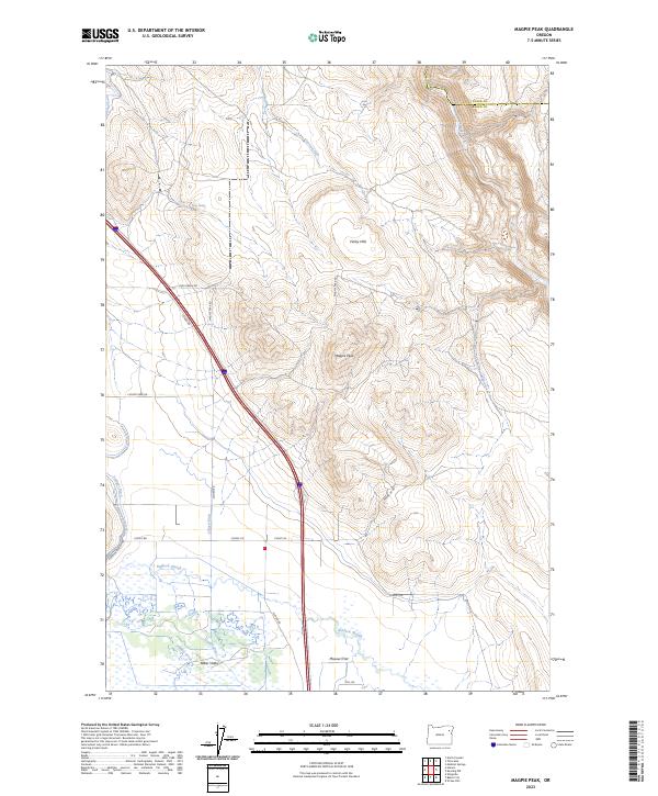 USGS Topographic Map – Magpie Peak