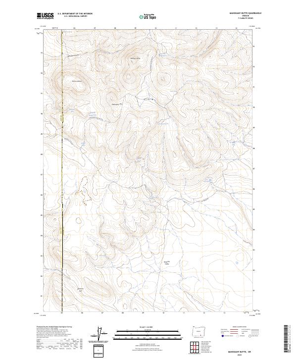 USGS Topographic Map – Mahogany Butte