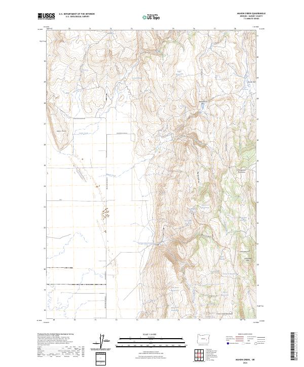 USGS Topographic Map – Mahon Creek