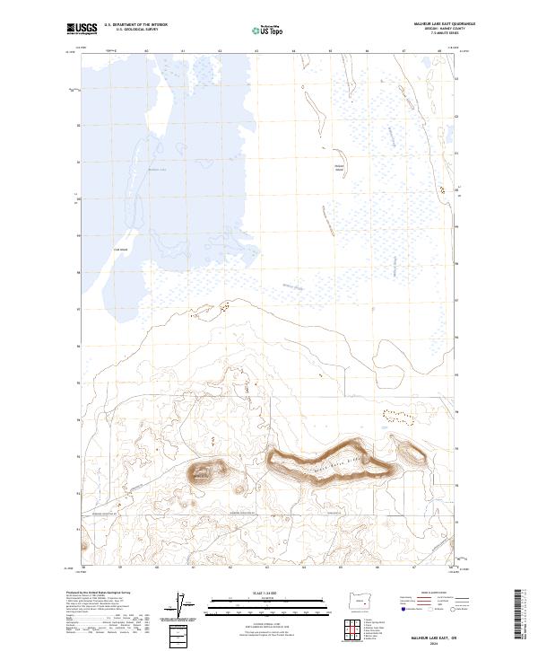 USGS Topographic Map – Malheur Lake East