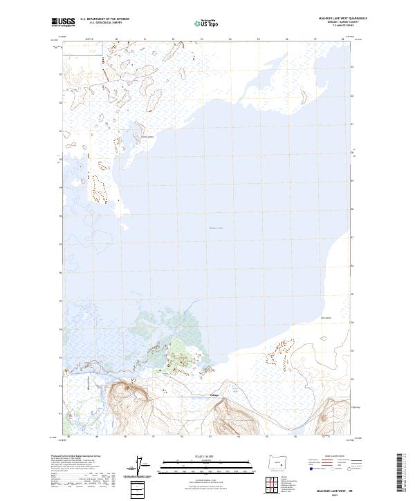 USGS Topographic Map – Malheur Lake West