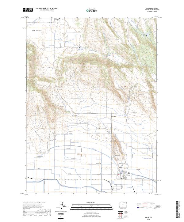 USGS Topographic Map – Malin