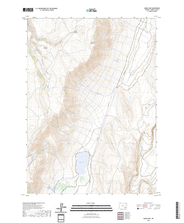 USGS Topographic Map – Mann Lake