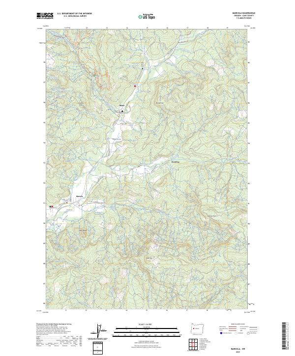 USGS Topographic Map – Marcola