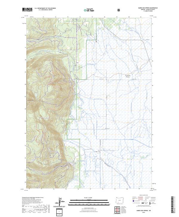 USGS Topographic Map – Mares Egg Spring