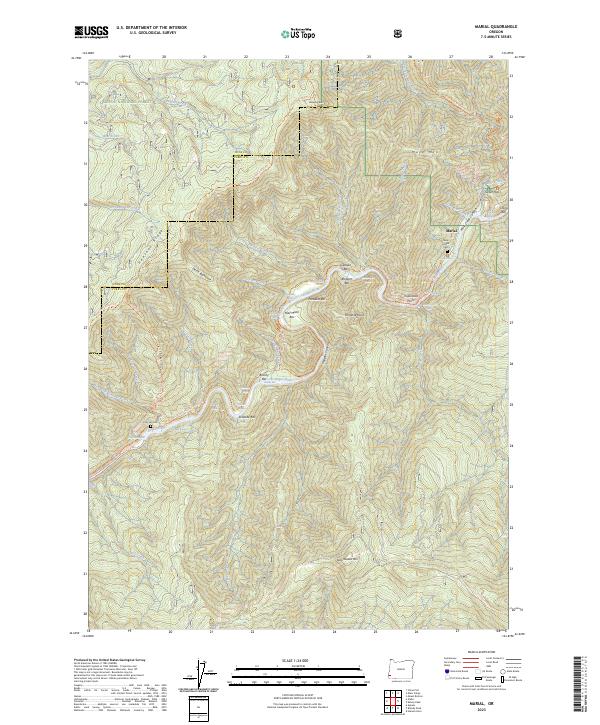 USGS Topographic Map – Marial