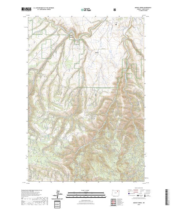 USGS Topographic Map – Marley Creek