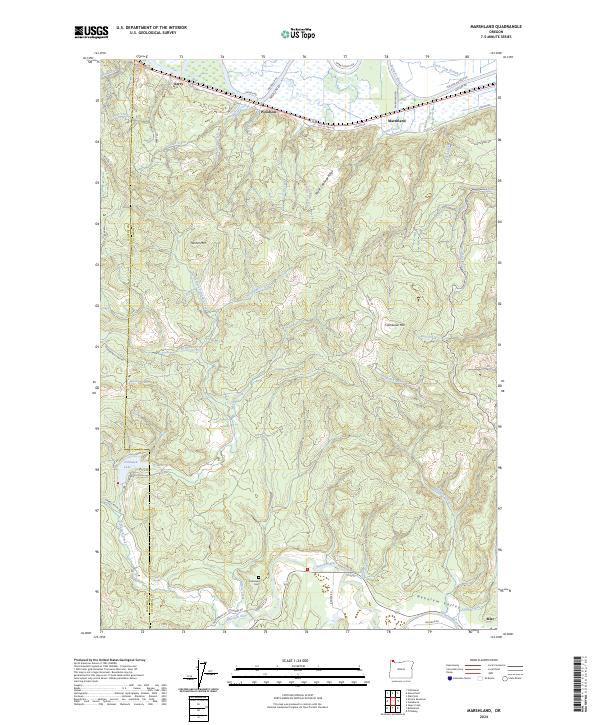USGS Topographic Map – Marshland