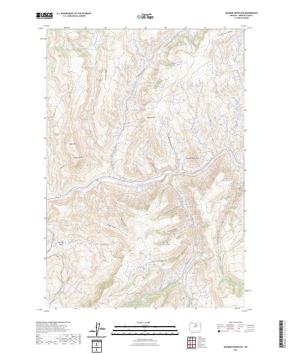 USGS Topographic Map – Masiker Mountain