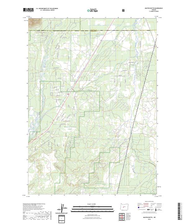 USGS Topographic Map – Masten Butte