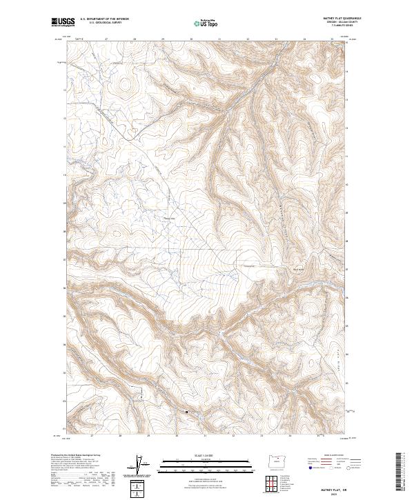 USGS Topographic Map – Matney Flat