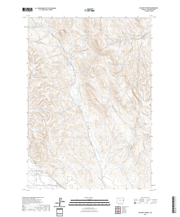 USGS Topographic Map – McCarthy Ridge