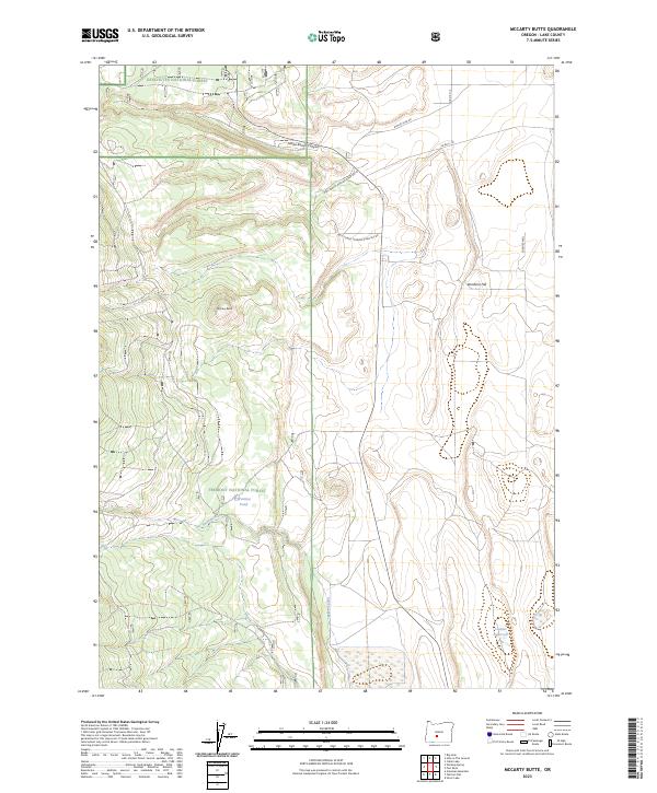 USGS Topographic Map – McCarty Butte