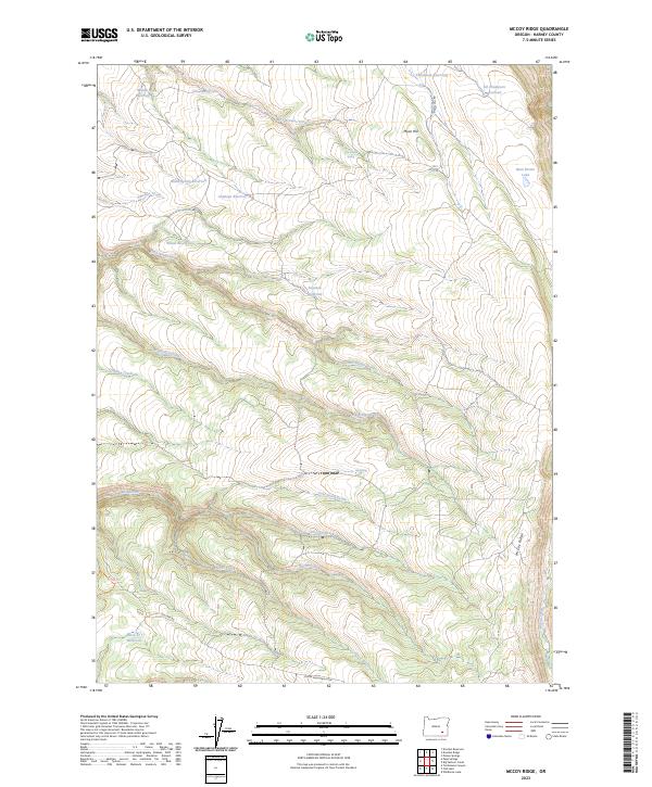 USGS Topographic Map – McCoy Ridge