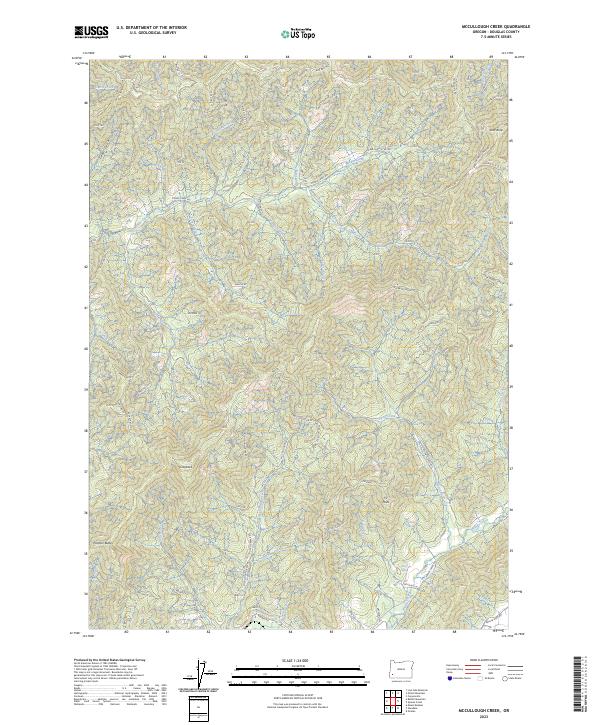 USGS Topographic Map – McCullough Creek