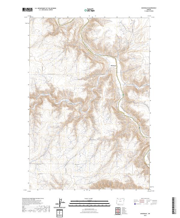 USGS Topographic Map – McDonald