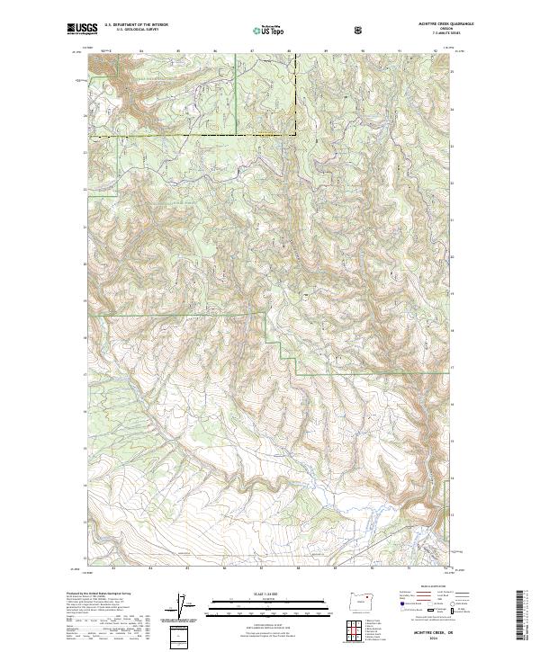 USGS Topographic Map – McIntyre Creek