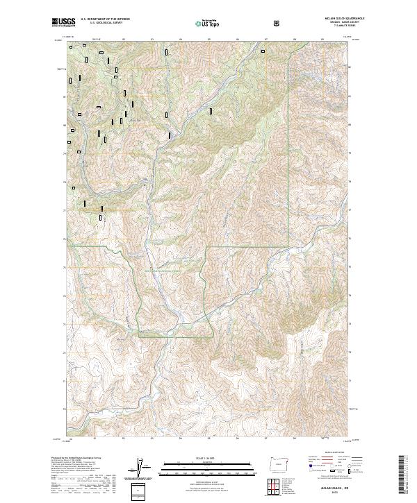 USGS Topographic Map – McLain Gulch