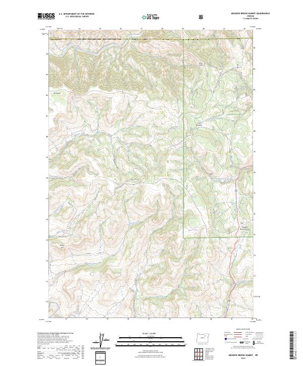 USGS Topographic Map – Meadow Brook Summit