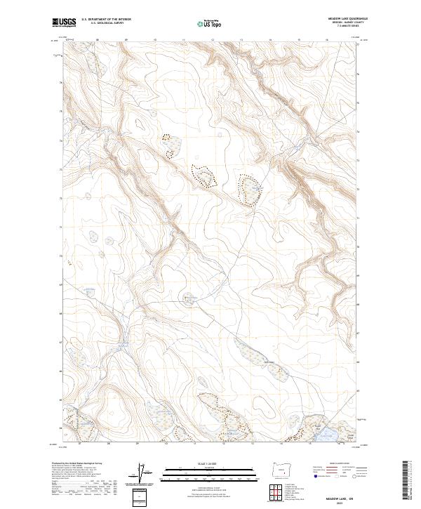 USGS Topographic Map – Meadow Lake
