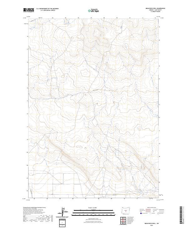 2023 Map of Mean Rock Well, 2023 Print
