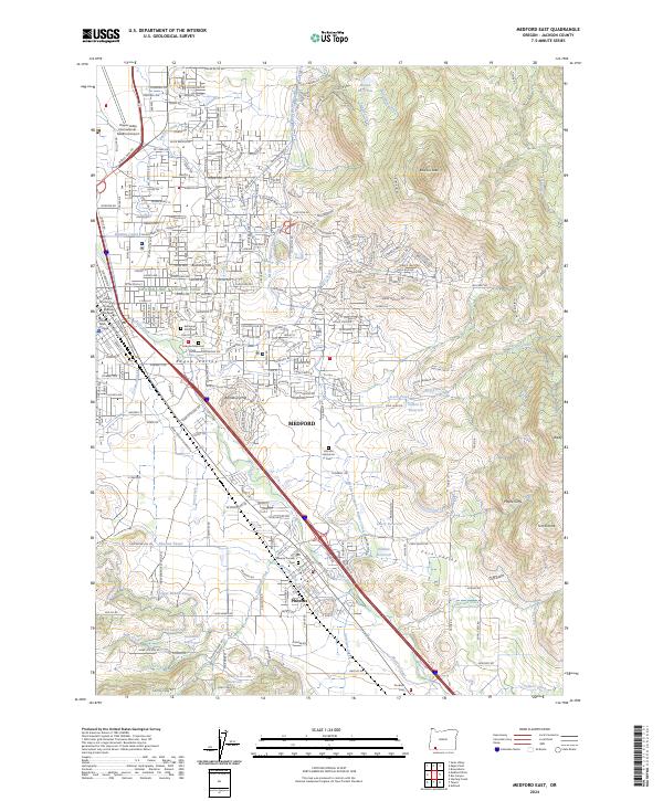 USGS Topographic Map – Medford East