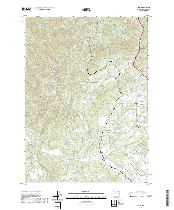 USGS Topographic Map – Merlin