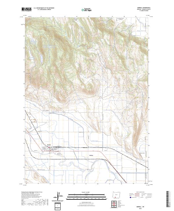 USGS Topographic Map – Merrill