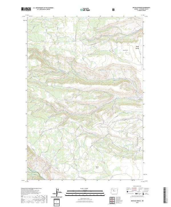 USGS Topographic Map – Metolius Bench