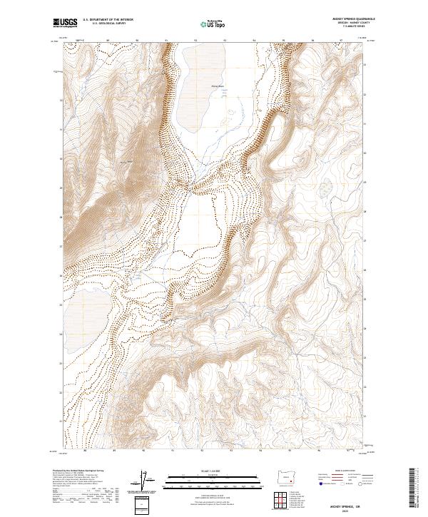 USGS Topographic Map – Mickey Springs