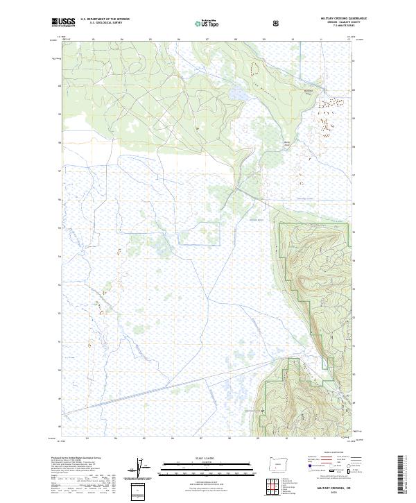 USGS Topographic Map – Military Crossing