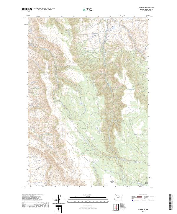 USGS Topographic Map – Miller Flat