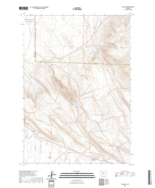 USGS Topographic Map – Millican