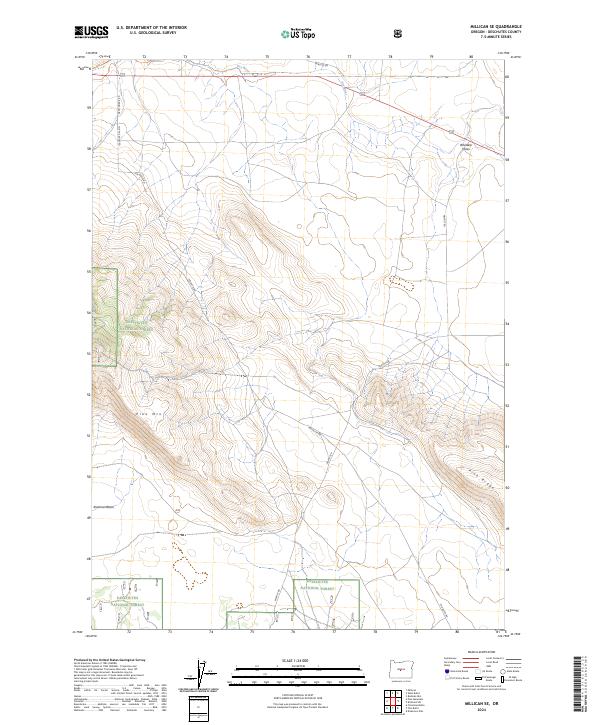 USGS Topographic Map – Millican SE