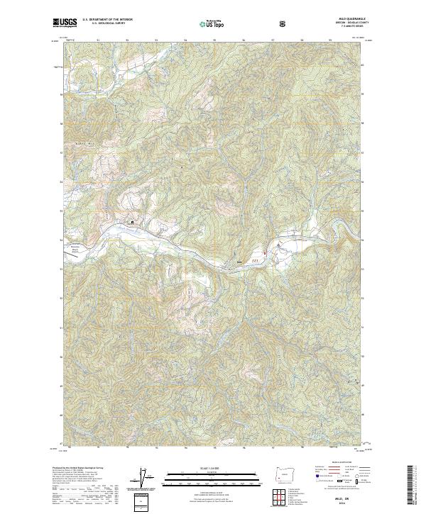 USGS Topographic Map – Milo