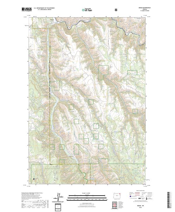 USGS Topographic Map – Minam