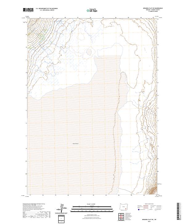USGS Topographic Map – Miranda Flat SW