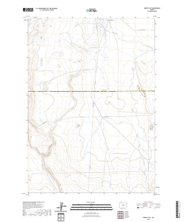 USGS Topographic Map – Misery Flat
