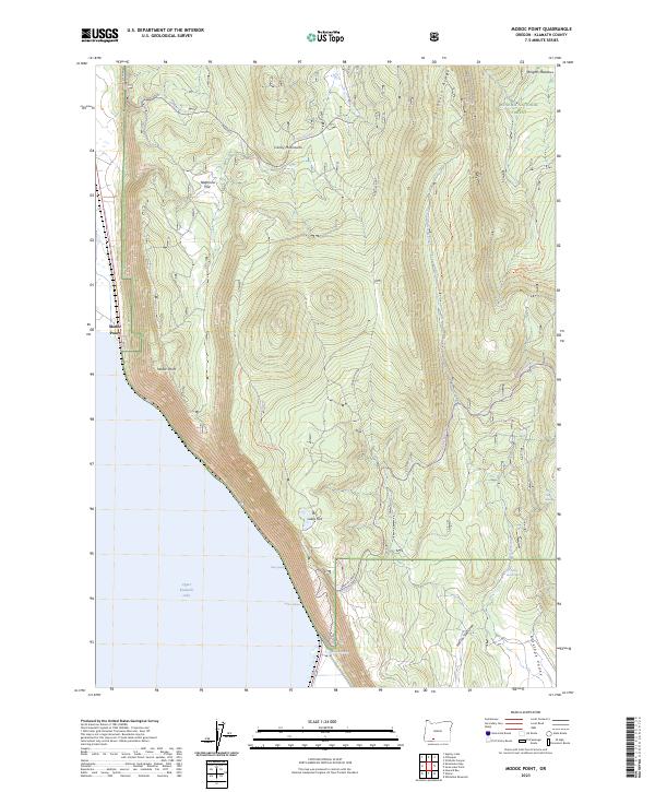 USGS Topographic Map – Modoc Point