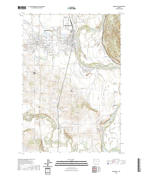 USGS Topographic Map – Monmouth