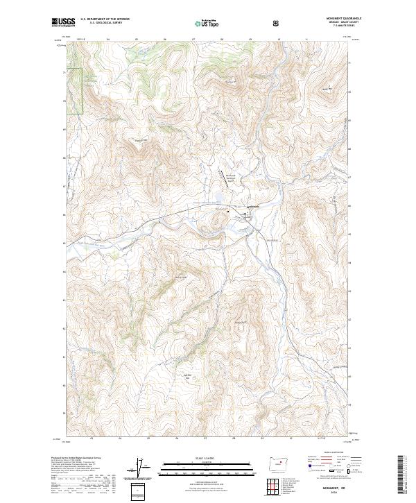 USGS Topographic Map – Monument