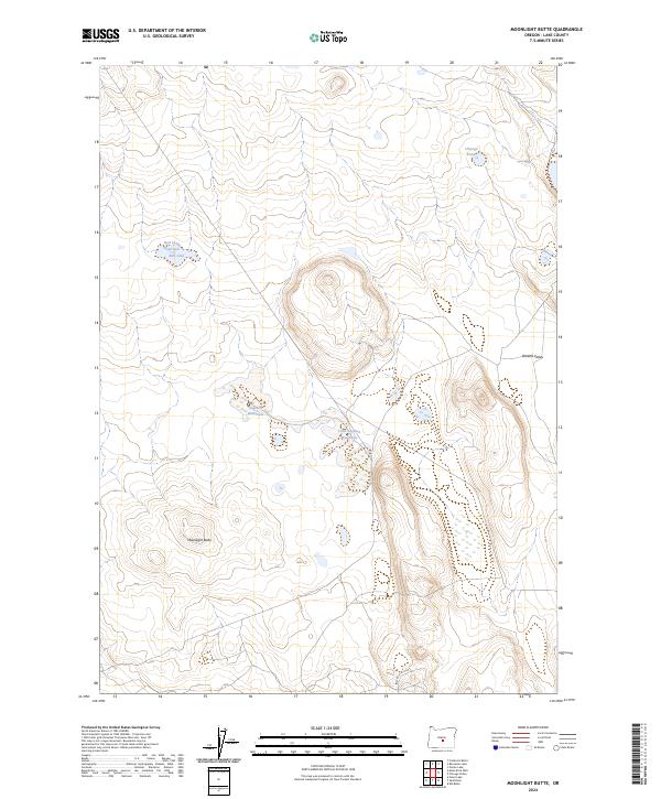 USGS Topographic Map – Moonlight Butte
