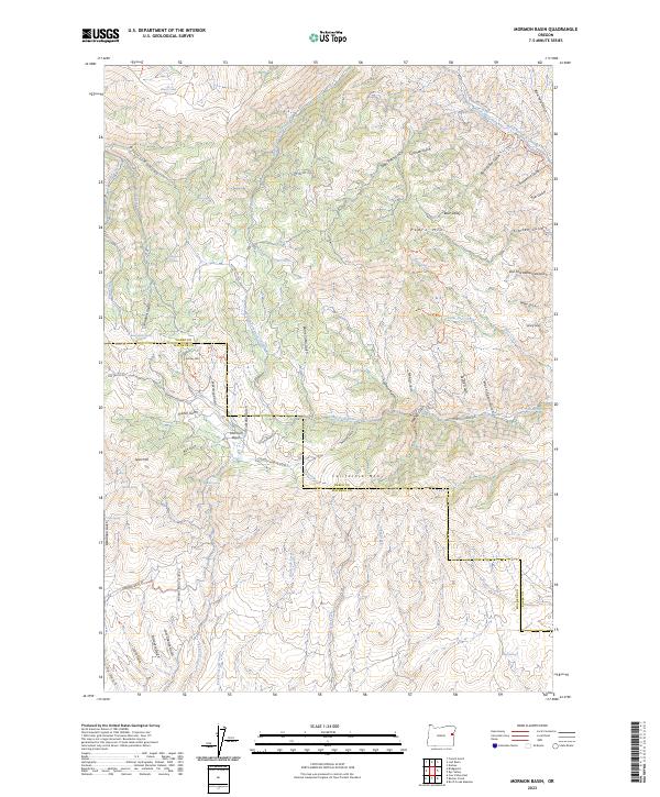 USGS Topographic Map – Mormon Basin