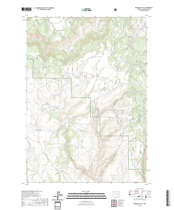 USGS Topographic Map – Mosquito Flat