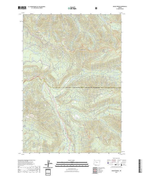 USGS Topographic Map – Mount Bruno