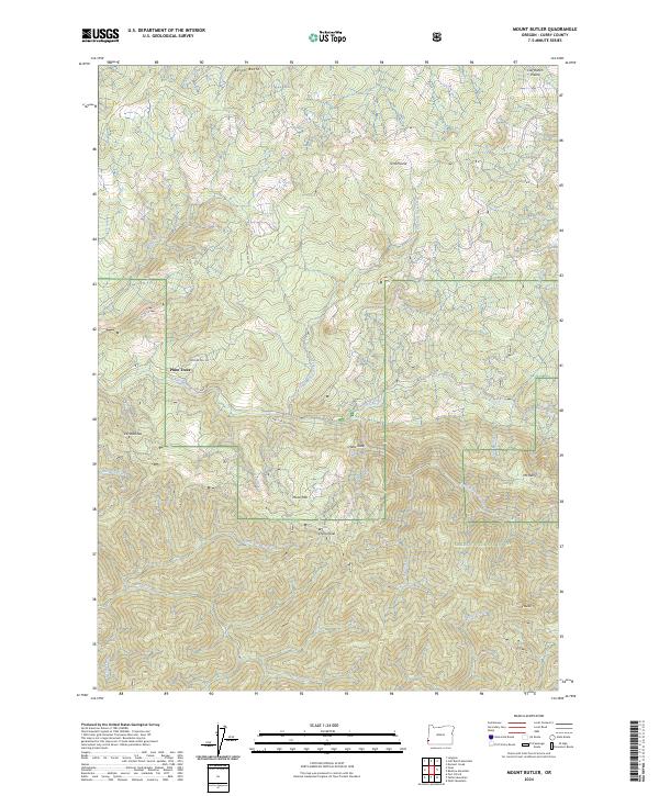 USGS Topographic Map – Mount Butler