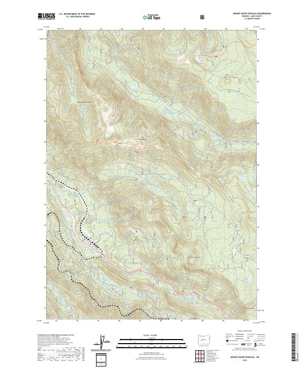 USGS Topographic Map – Mount David Douglas